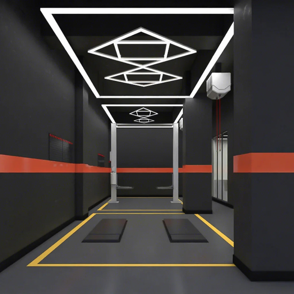 Seamless Connection Car Polishing Catwalk Venue Car Beauty Repair and Maintenance Lights