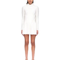 Custom Design Logo Fashion Cotton Knit Long Sleeve Sport Summer Casual Polo Golf Women Boucle Bustier Tennis Dress