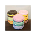 Wholesale Macaroon Colour Living Room Furniture Creative Round Small Kids Stool Chair Fabric Upholstery Sofa Ottoman