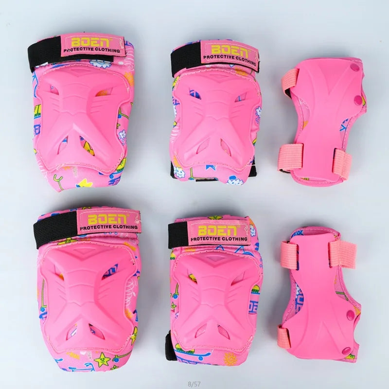 Professional Children's Sports Protective Gear Set  Age 2-12  for Bicycle  Convenient Safety