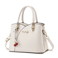 2024 Little Fresh Versatile Soft Leather Shoulder Handbags Ladies New Solid Color Pendant Fashion Zipper Closure Bucket PU