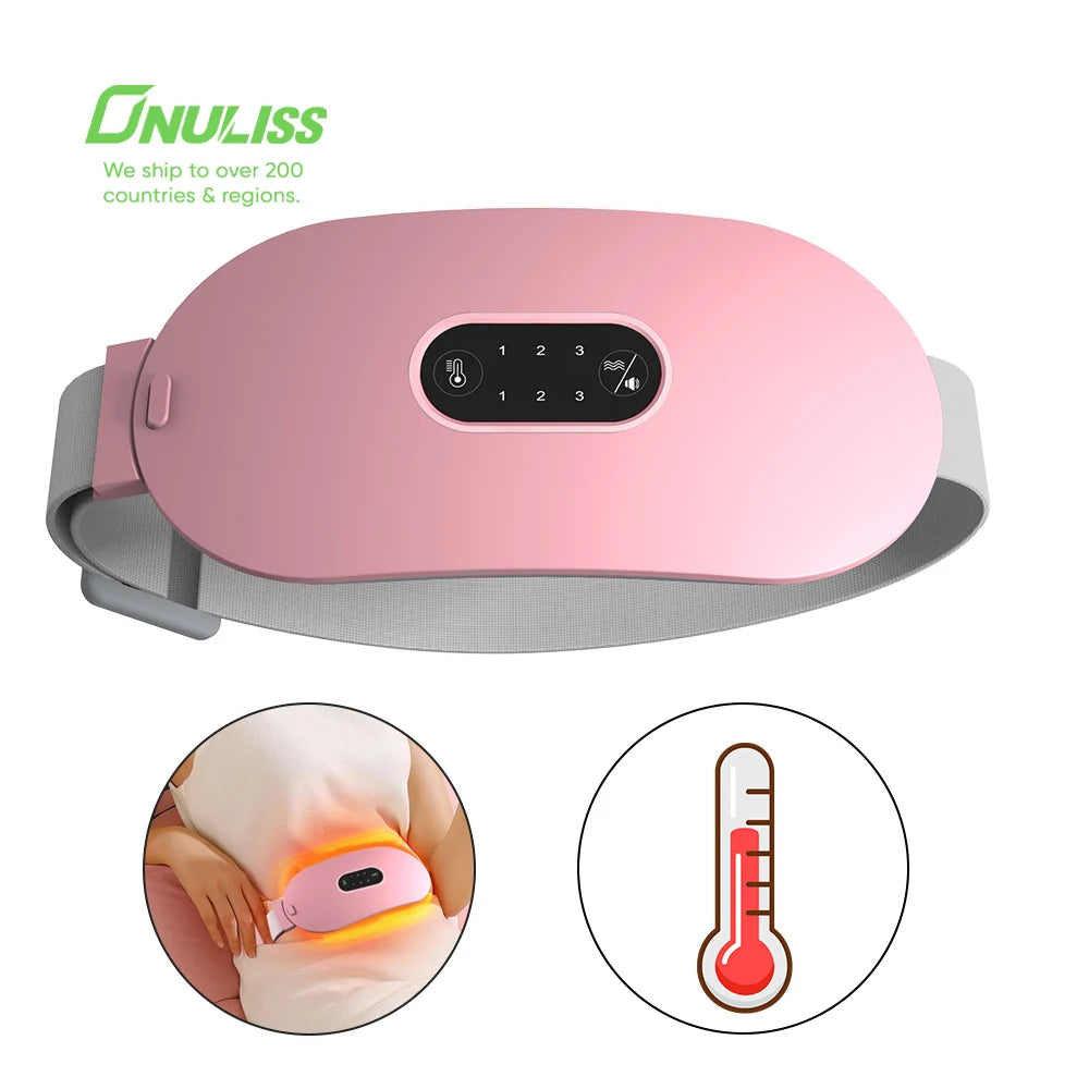 Lead the Industry Women Girl Lady Gift Portable Mass Heating Belt Menstrual Cramps Heated Menstrual Belt Period Heating Belt