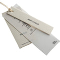 Custom Logo Printed White Luxury Hang Tag Paper Swing Tag Frosted PVC Garment Tags for Clothing Brand
