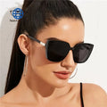 Teenyoun Fashion Brand Designer Wholesale Custom Sunglasses 2023 New Vintage Retro Mirror Sun Glasses Big Cat Eye Square Women