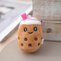 Peluches Cute Drink Boba Cups Milk Tea Plush Boba Plushie Keychain Bottle Stuffed Plush Toys Doll Fruits Strawberry Bag Charms