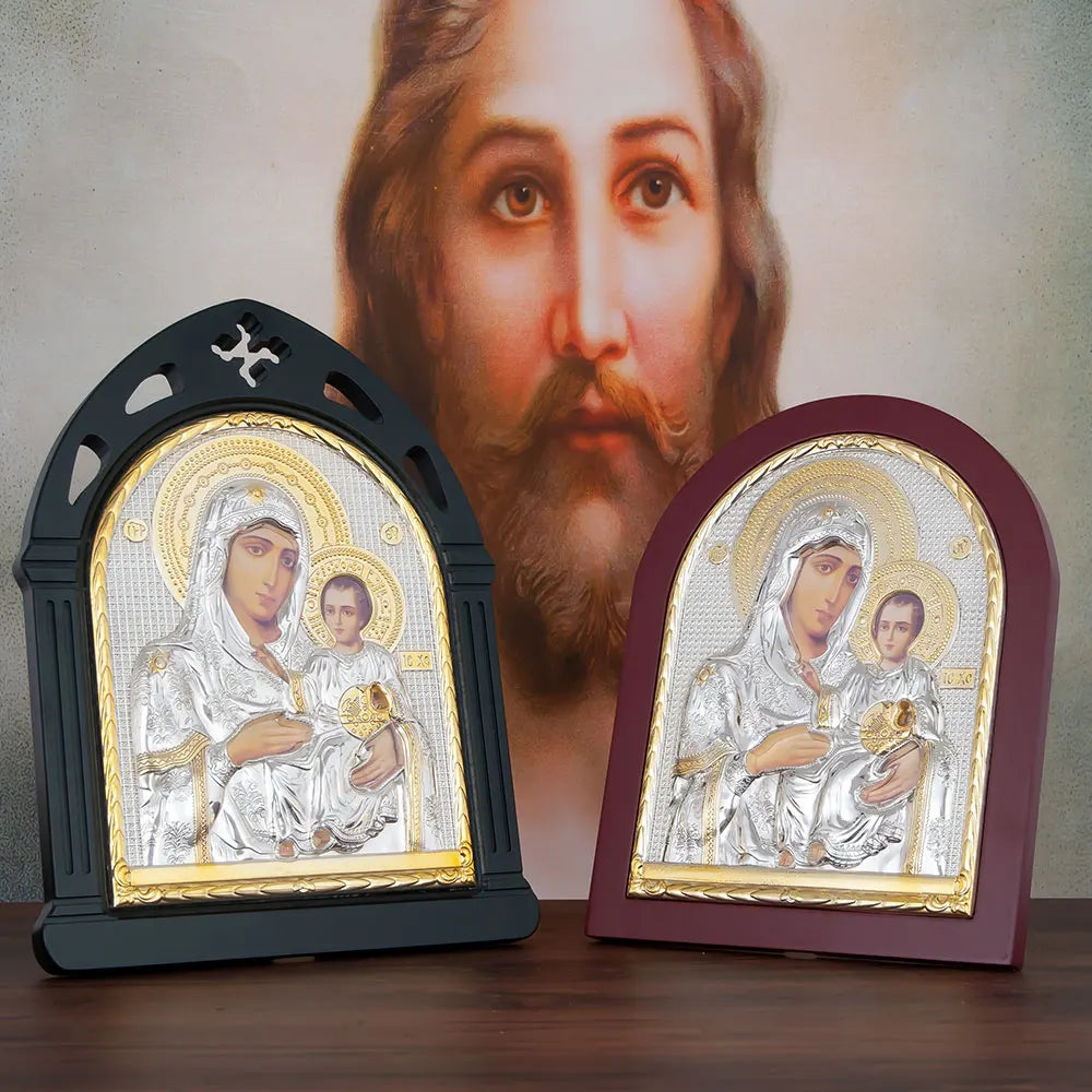 HT Religious Virgin Mary Icon Orthodox Religion Gift New Catholic Saints Religion Ritual Church Home Nativity Scene Decor
