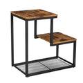 Modern Nordic Wooden Frame Bedside Nesting Side Table Multi-Purpose Abstract End Table