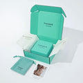 Best Selling Custom logo Corrugated Blue Aqua Color Mailer Jewelry Jewellery Box Shipping Jewlery Jewlery Box Packaging