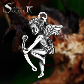 SS8-1201P 2023 New Style 316L Stainless Steel Cupid Pendant Greek Mythology Cute Romantic Jewelry for Couple