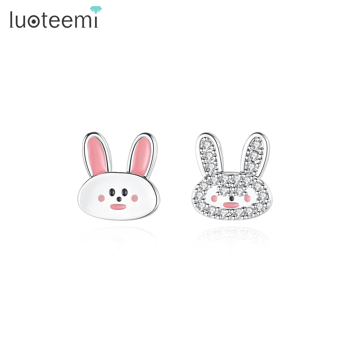 LUOTEEMI Fashion Designer Earring New Pink Woman Dainty Elegant Trendy Funny for Girl Cute Earing