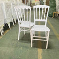 Wholesales Cheap Shiny Color White PP Plastic Resin Napoleon Chair