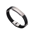 Vekeklee Stainless Steel Trendy Bangles with Antique Silver/Gold/Platinum/Silver Plating for Men's Anniversary