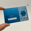 Stainless Steel Silver Laser Cutout Metallic Metal Etch Trading Business Cards