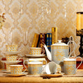 Gold European Style Bone China Tableware Set