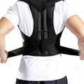 Adjustable Breathable Posture Corrector with Resistance Bands for Lower/Upper Back Pain Relief and Lumbar Support