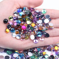 New Style Half Beads Facets 8mm 2000pcs Flatback Glue-On Acrylic Loose Rhinestones for Bags & Garment DIY Craft