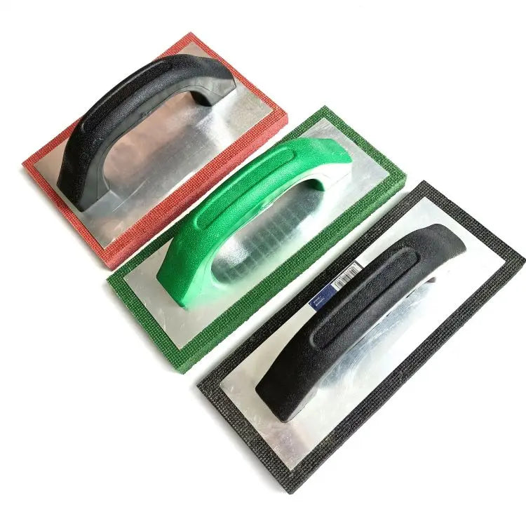 OEM Size Black Red Green Orange Sponge Rubber Grout Float with Plastic Handle