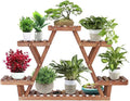 Customized Wooden Plant Rack Outdoor Decorative Three-Tier Flower Pot Rack Suitable for Garden Balcony Plant Rack