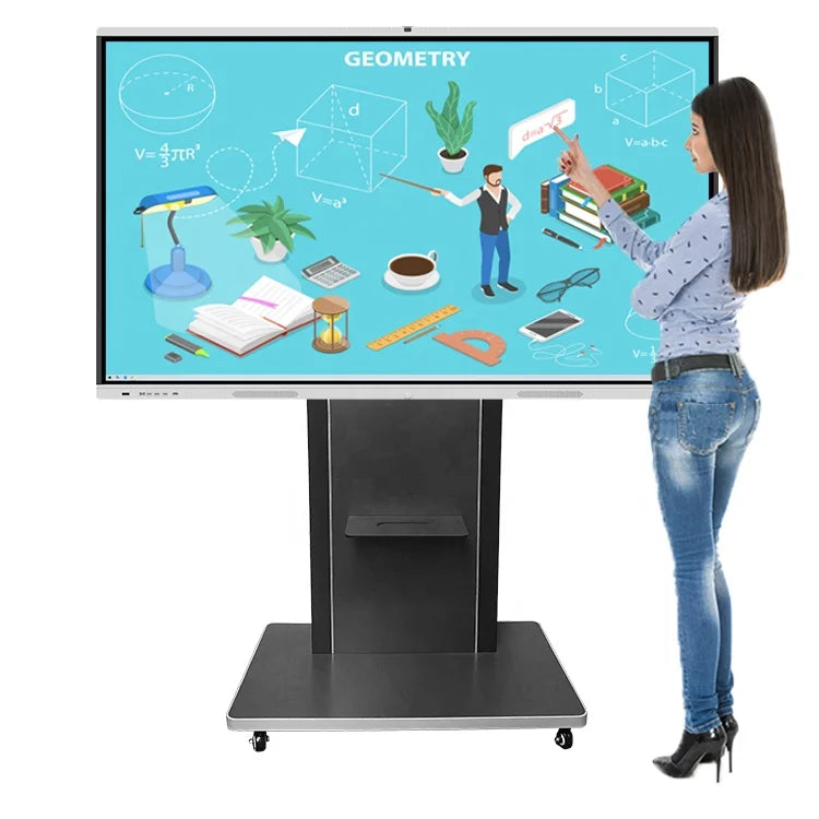 Black China Custom Digital Electric Interactive Smart White Boards Whiteboard for Classroom Class Rooms Kids Teaching School
