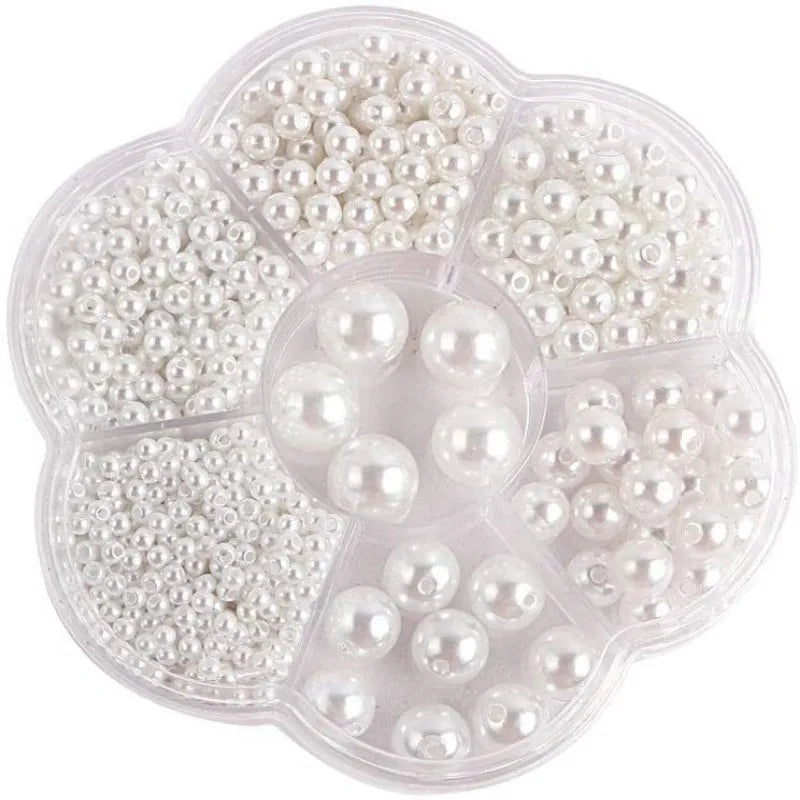 Wholesale Hot Sale 3/4/5/6/8/10/12mm Round Color Pearls Beads with Holes for DIY Jewelry Making Bracelet Earrings Necklace