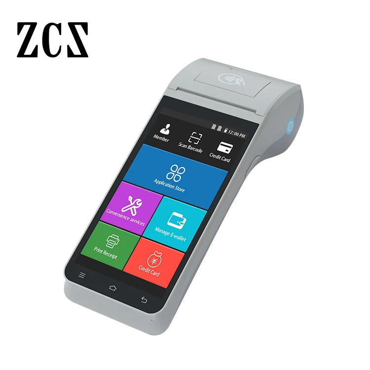 Z91 All in One Ticket Handheld Terminal Pos Machine with 58mm Thermal Paper Printer