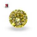 Baifu Jewelry Wholesale Price Loose Round Fancy Yellow Moissanite