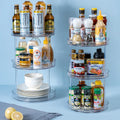 Multi Function Spice Rack Cabinet Organizer Rotating Spinning Turntable Spice Rack Carousel Shelf