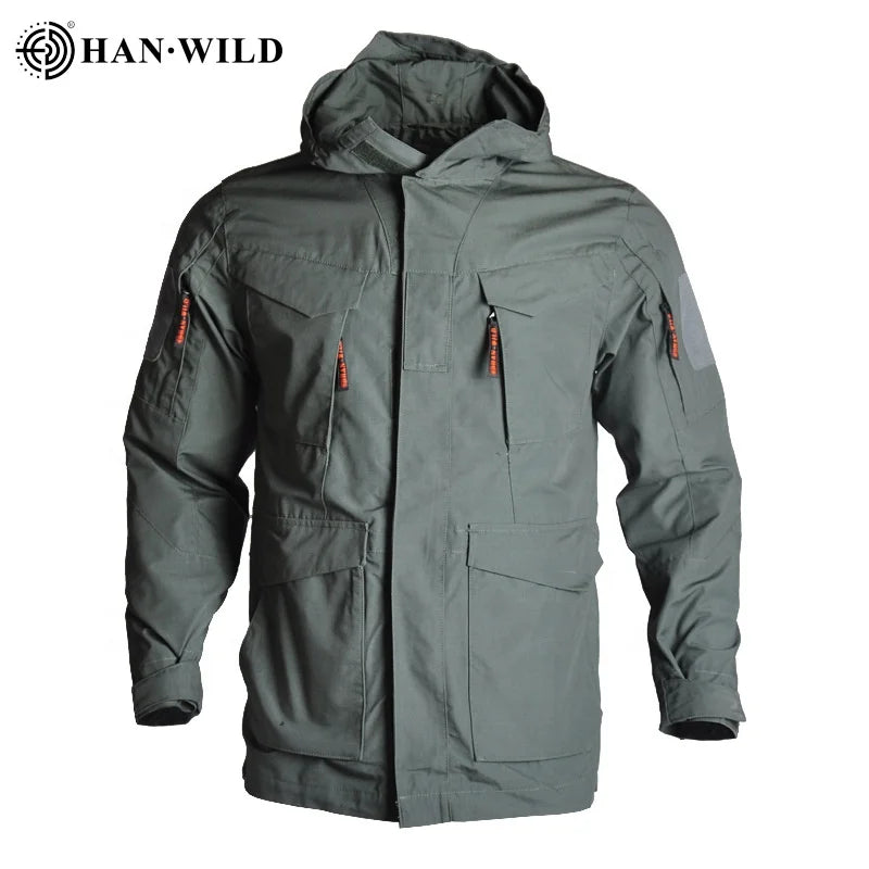 Custom Tactical Jacket Olive Green Windproof M65 Jacket