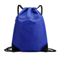 Durable Eco-Friendly Washable Polyester Water-Resistant Outdoor Sports Drawstring Bag Extra Front Storage Zipper Promotional