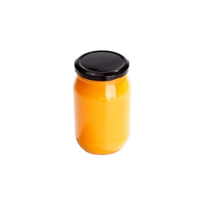 200ml 250ml 350ml 450ml Round Food Grade Glass Pickle Storage Jars for Jam Sauce Canned