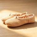 Cheapest Brown Ballet Dance Shoes Canvas Split Sole Slippers Soft Flat Ballerina Shoes Dancing for Girls