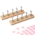 Nail Stand for Press OnWood Magnetic Nail Holder for Painting NailsReusable Sticky Putty for Nail Art Display Home & Salon Use