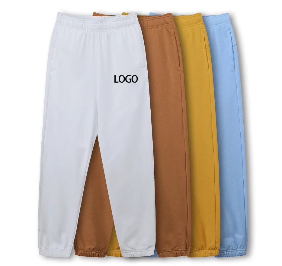Custom Printing Logo Cotton  Jogger  Pants  Fleece Blank Drawstring Womens Jogger Sweatpants