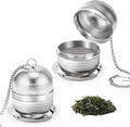 Modern Creative Reusable Silver Metal Tea Ball Infuser Skimmer Brewer with Polished Finish