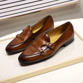Luxury Formal Monk Strap Wedding Party Office Business Footwear Cow Leather Men Dress Shoes