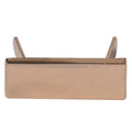Custom Decorative Engraved Clothing Blank Tag Light Gold Metal Label for Handbag