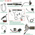 Electric Bicycle DIY Kit Controller+Meter 124+Headlight+Tail Light+PAS+ALARMER+Waterproof Cable Mountain Bike Moped Accessories