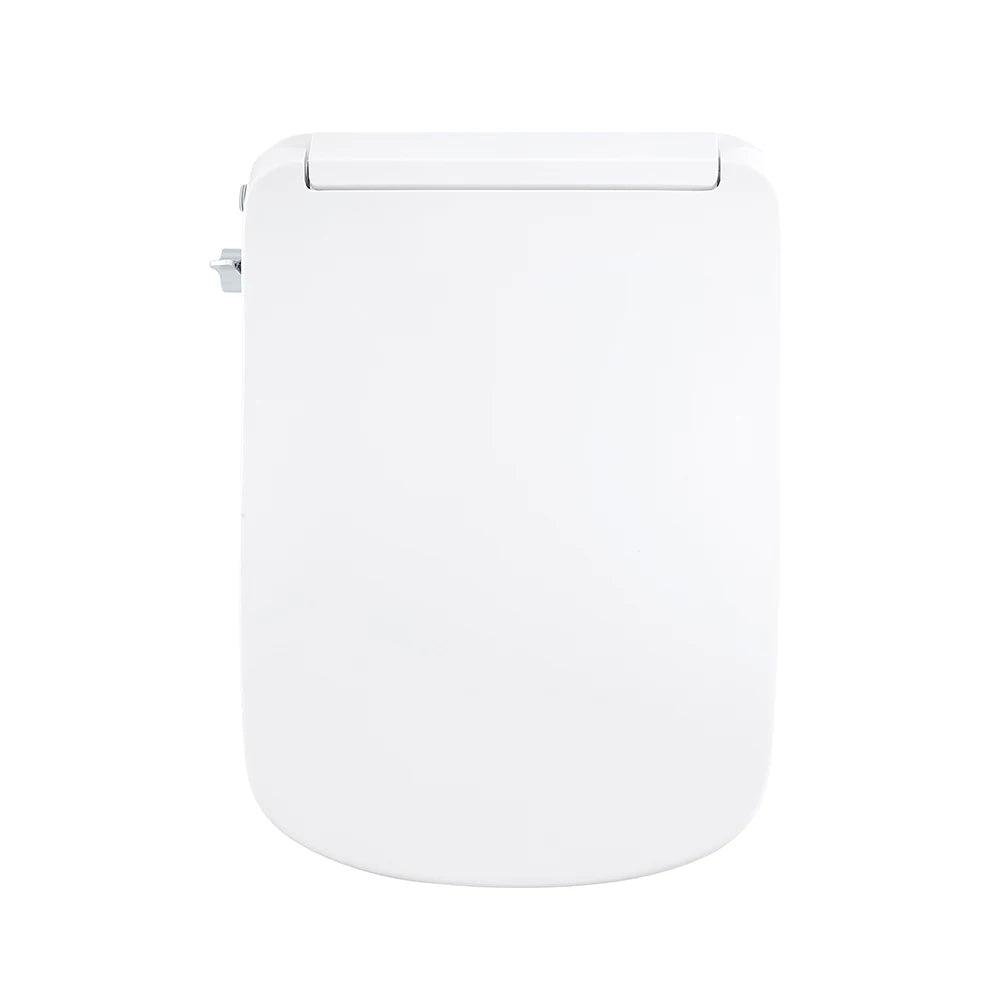 Mechanical Bidet Toilet Seat-Modern Round Non-Electric Slow-Close with Water Pressure Adjustment for Home Bathroom
