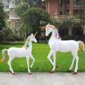 Support Customization Big Resin unicorn Figurine Statue/ pink White unicorn Resin Sculpture/ Wedding Events Rental unicorn Props