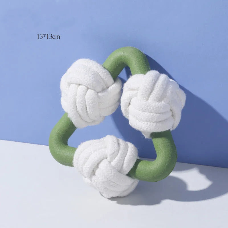 Dog Tug Toys Bite-resistant Teething Ring Dog Toy Interactive Training Pet Supplies