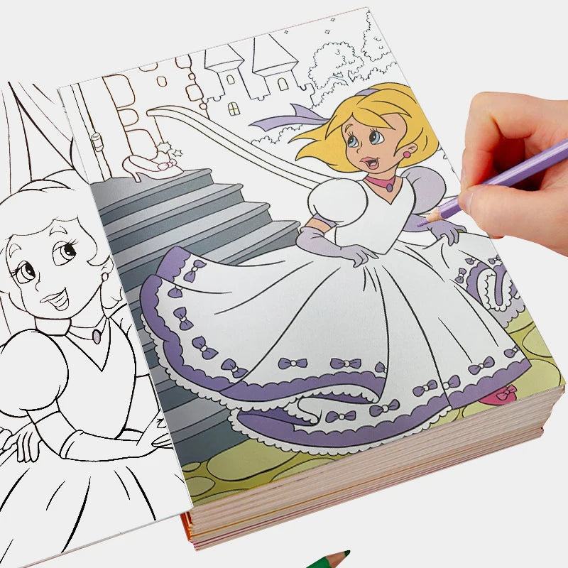 Custom Coloring Book for Kids/Children Adult Mandala Magic Printing Full Hard Cover with Matte Stickers