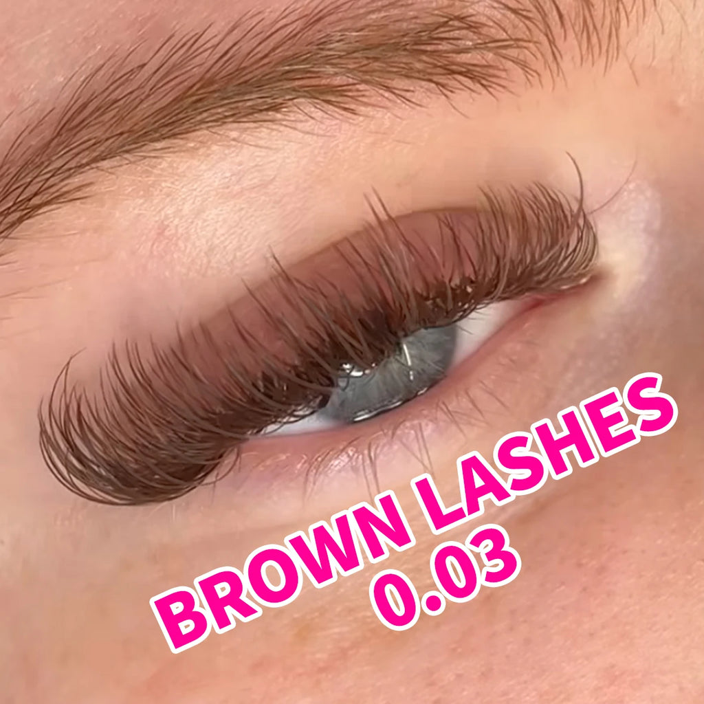 Abonnie Eyelash Extensions j C Cc D Dd m Curl Light Brown Lash Extensions Brown Cashmere Lash Trays