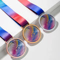 ADL New Design Personalized Customized Crystal Glass Medals for Sport Plaque