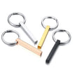 Yiwu Aceon Stainless Steel  Birthday Gift Couple Lover Metal Craft Gift Stamping Vertical 4D Stone Bar Key Chains