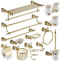 Modern Nickel Crystal Towel Rack Bathroom Hooks Hardware Suite Shower Basket Towel Ring Accessories