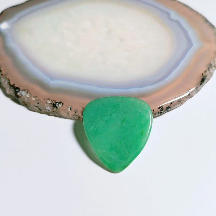 HZ Guitar Accessories Custom Printed Guitar Pick Stringed Instruments Green Aventurine Guitar Picks