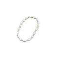 Dainty Custom Engraved Jade Emerald Freshwater Pearl Bracelet Trendy Beaded Design for Wedding Party or Gift