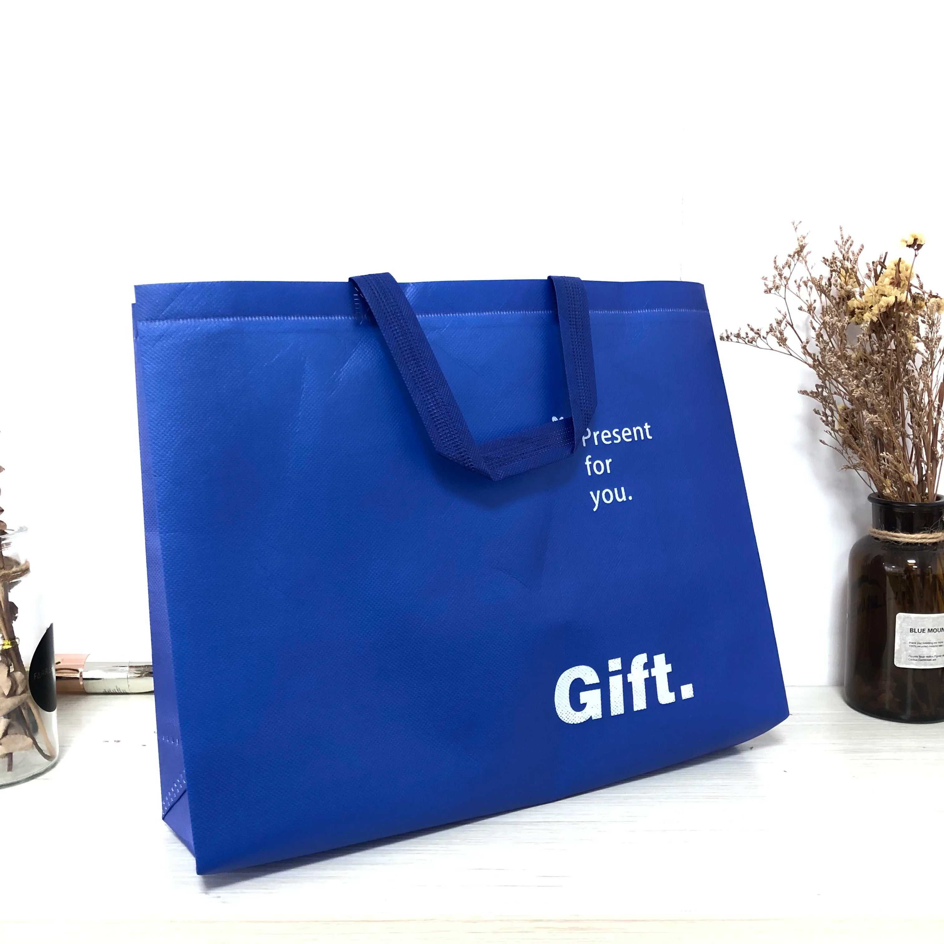 Custom Personalize Non Woven Shopping Bag Wholesale Grocery Reusable Shopping Bag With Printing Logo