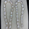 Wholesale Price Big Size 2A 14-15mm White Color Natural Freshwater Baroque Pearl String for Jewelry Making