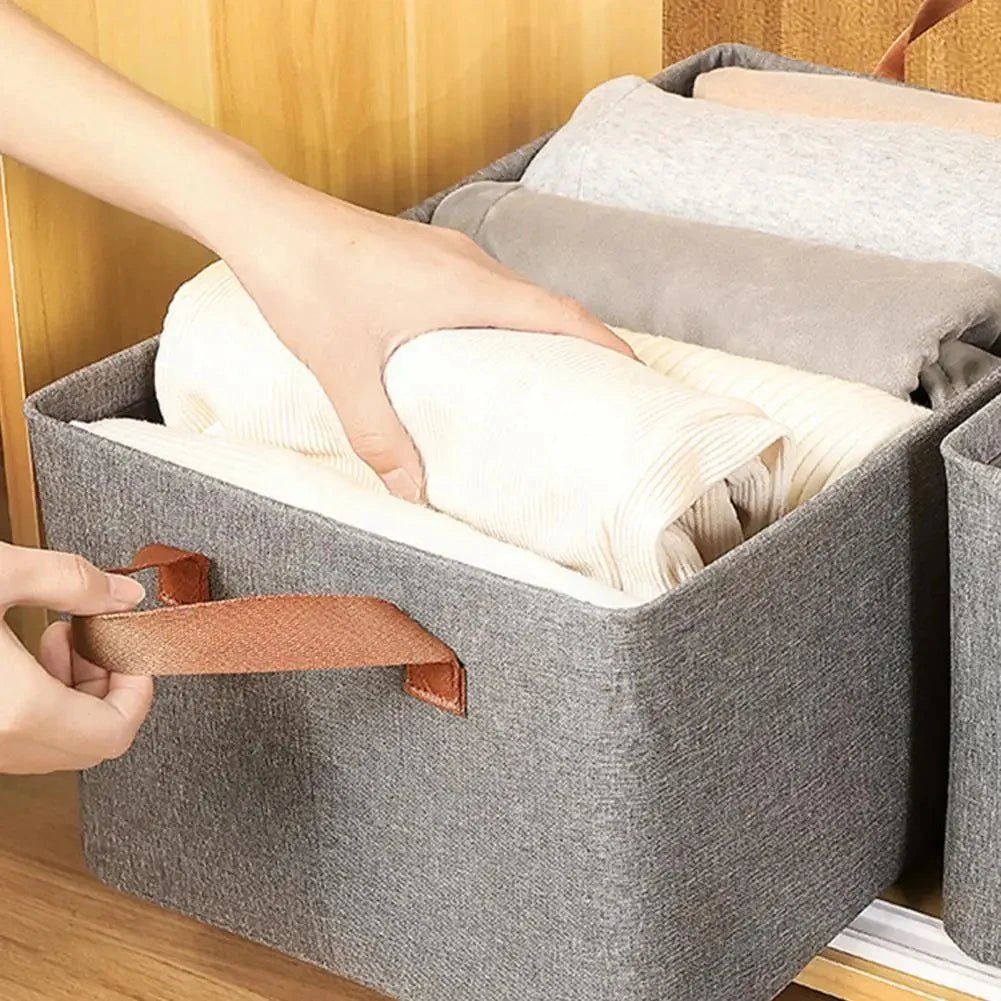 Foldable Clothes Storage Box Cationic Drawer Large Capacity Household Wardrobe Jeans Portable Clothes Oxford Storage Box